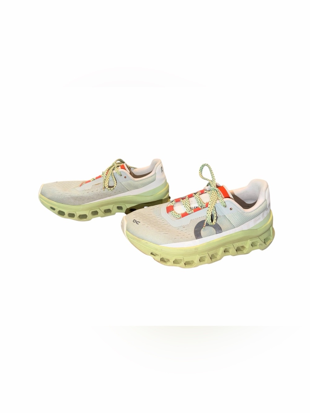 On Running Women's Cloudmonster Running Shoes Sneakers Glacier Meadow Green Sz 6